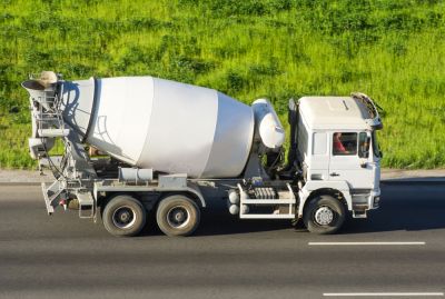 Concrete is Delivered in a Truck
