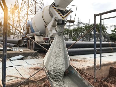 Concrete is Poured